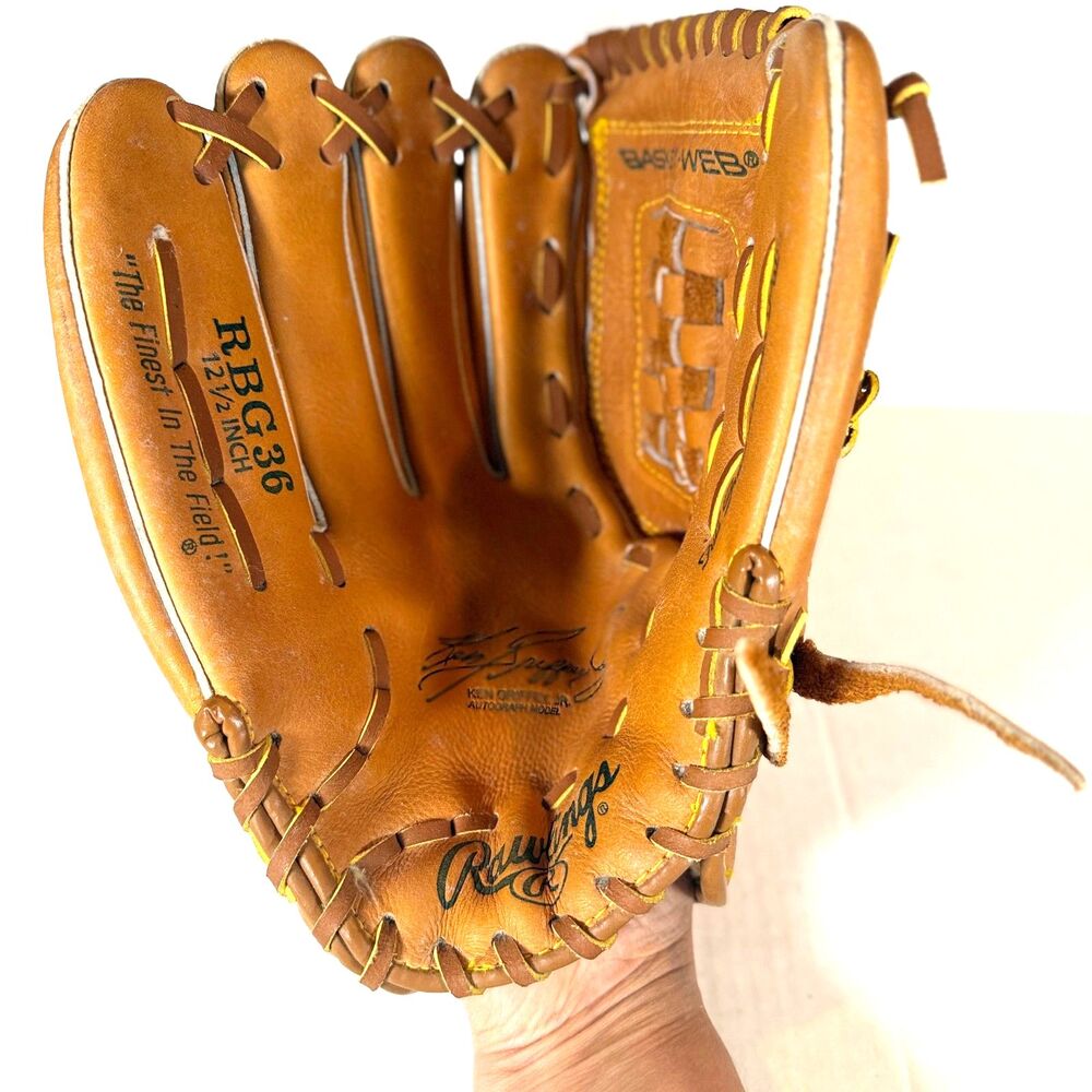Rawlings RBG36 Ken Griffey Jr 12.5" Baseball Glove Vintage Retro Americana 90s